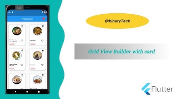 Flutter Gridview Builder with card part 1| Flutter Widgets Tutorial