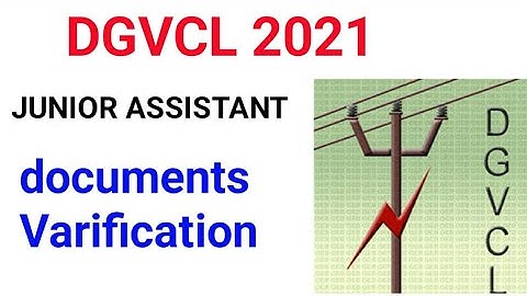 DGVCL List Of Candidates For Document Verification Vidyut Sahayak Junior Assistant