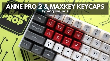 Maxkey Foundation Keycaps on Anne Pro 2 Gateron Red Typing Sounds
