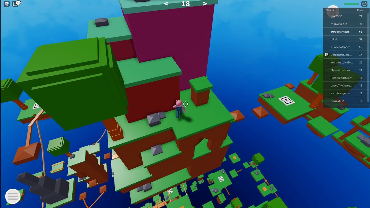 playing an obby game but each time i die my voice pitch rises