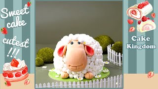 White Lamb Cake | The Most Perfect Cake Decorating Ideas For Chefs #shorts