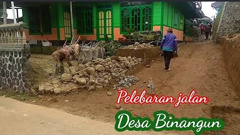 Pelebaran Jalan Desa Wisata Binangun Watumlang Wonosobo []
