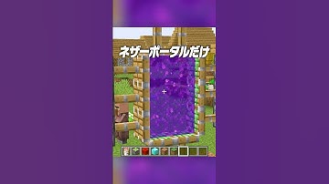 ネザーポータルだけ残す方法🫢【まいくら・マインクラフト】#shorts #らた #minecraft #ゲーム実況 #まいくら #マイクラ