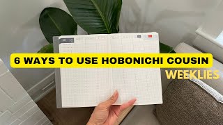 6 Ways to use HOBONICHI Cousin WEEKLY