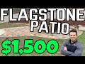 DIY 500 sq ft Concrete Flagstone Patio for $1,500.00💰How to Make Stones at Home and Save Money!💰