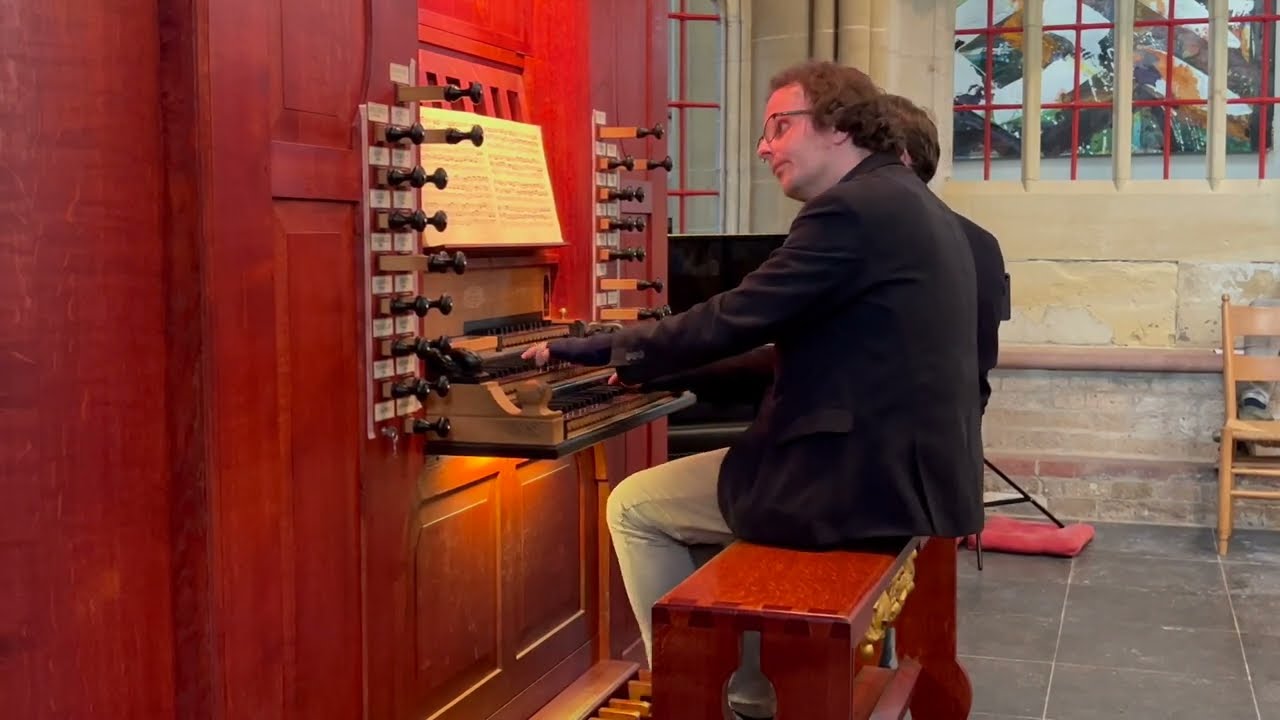 Triosonate nr II in c-moll, BWV 526, J.S. Bach - Gerben Budding - Koororgel Bovenkerk Kampen