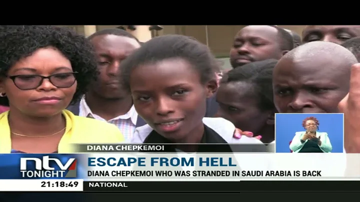 24-year-old Diana Chepkemoi who was stranded in Sa...