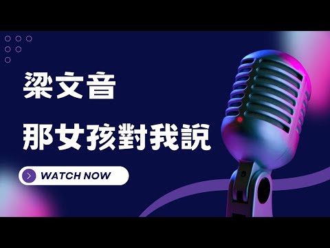 那女孩對我說 - 梁文音  KTV伴奏版  (Karaoke Version)