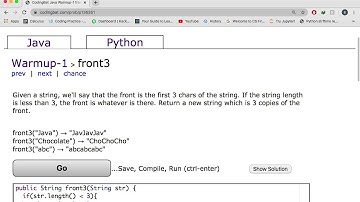 Warmup-1 front3 CodingBat