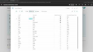 Business Central short video: Dynamic Editable Control for the Same Column