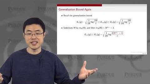 ECE595ML Lecture 28-1 Sample and Model Complexity
