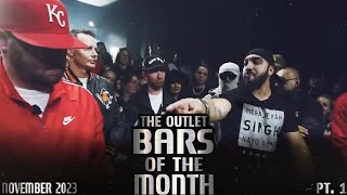Battle Raps Bars Of The Month November 2023 Pt. 2 | The Outlet