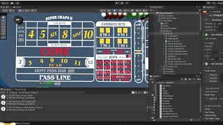 Super Craps Dev Log 04 - Playfield Graphics Updated, UI changes & Buttons
