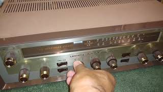 Lafayette LA-226 stereo receiver driving a pair of paradigm bookshelf speakers... Lafayette Ha 226 Communication Receiver