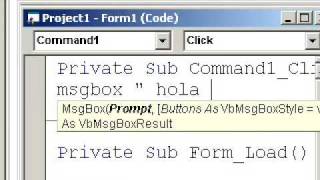 CREAR UNA VENTANA CON VISUAL BASIC 6