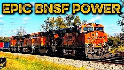 Epic Railfanning Train Videos: BNSF Intermodals With DPUs in Coal City