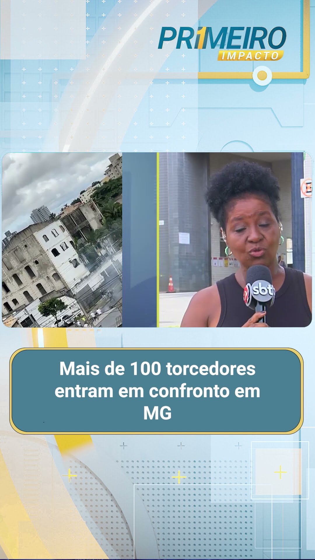 Mais de 100 torcedores entram em confronto em MG | Primeiro Impacto (10/02/2025)