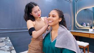 ASMR: She is a PRO! 🇻🇳 Vietnamese Barbershop Full Service Massage screenshot 5