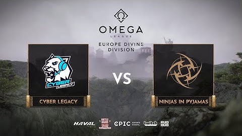 Cyber Legacy vs Ninjas in Pyjamas, OMEGA League: Europe, bo3, game 1 [Maelstorm & 4ce]