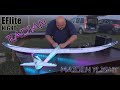 NEW EFlite Night Radian 2.0m BNF Basic 3S 2200mAh Maiden flight in foggy dawn with PERFECT landing