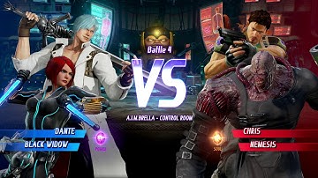 Marvel vs Capcom Infinite: Arcade Mode Black Widow / Dante