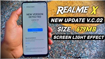 Realme X New Update UI V.C.02 - Added Screen Light Effect