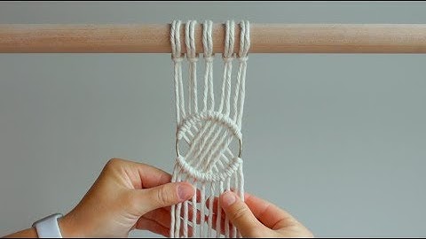 MACRAME SHAPES SERIES - Circle Pattern with Ring!