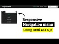 Coding a Responsive Navbar from Zero | HTML CSS JS | Mayancoders