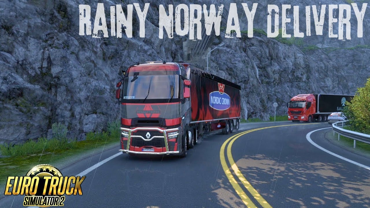 Rainy Roads of Norway | Stavanger to Oslo Delivery | ETS2 Realistic Drive | ETS2 1.54 Gameplay