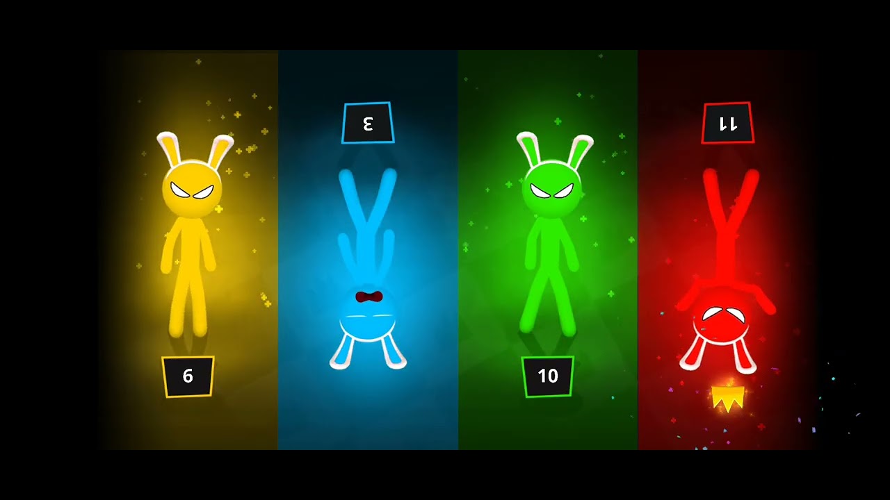 Veja o que fiz jogando stickman party 