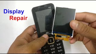 Keypad mobile me display kaise lagaye - How to repair keypad mobile display - cellecor LCD change