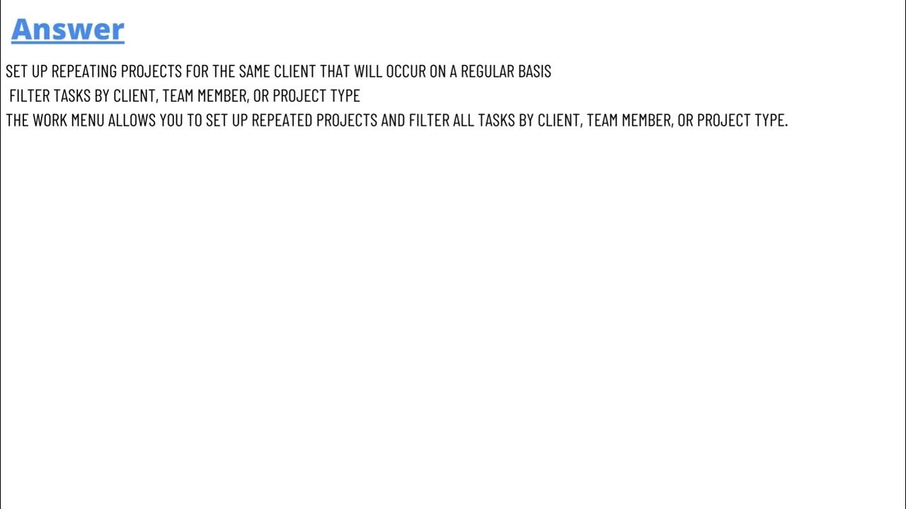 Which of these does the Work menu in QuickBooks Online Accountant allow - What Does The Series 65 Allow You To Do