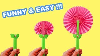 DIY FLOWER PAPER FAN THAT IS SO EASY TO MAKE