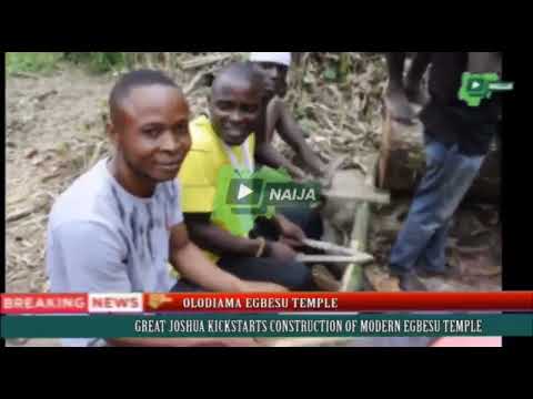 Worshippers sings praises as Maciver Kickstarts Construction of Olodiama Egbesu Temple in Ikebiri