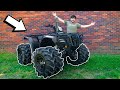 We put EIGHT WHEELS & TIRES on my HONDA! *DUALLY FOUR WHEELER*