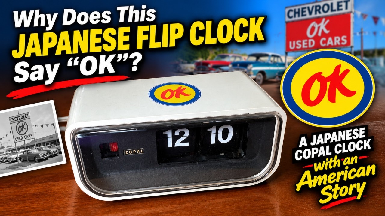 Why Does This Japanese Flip Clock Say “OK”? - YouTube