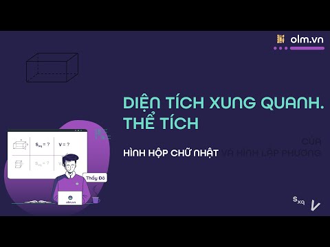 Video Diện tích xung quanh và thể tích của hình hộp chữ nhật... - youtube
