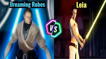 Star Wars: The Force Unleashed 2 - Dreaming Robes Vs Leia!