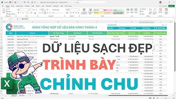 Cách làm sạch và trình bày dữ liệu chuyên nghiệp trong Excel | Chiến Chart Excel