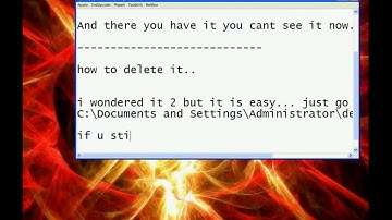 how to make and delete an invisible folder
