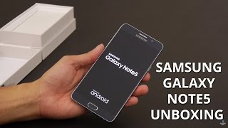 Samsung Galaxy Note5 unboxing