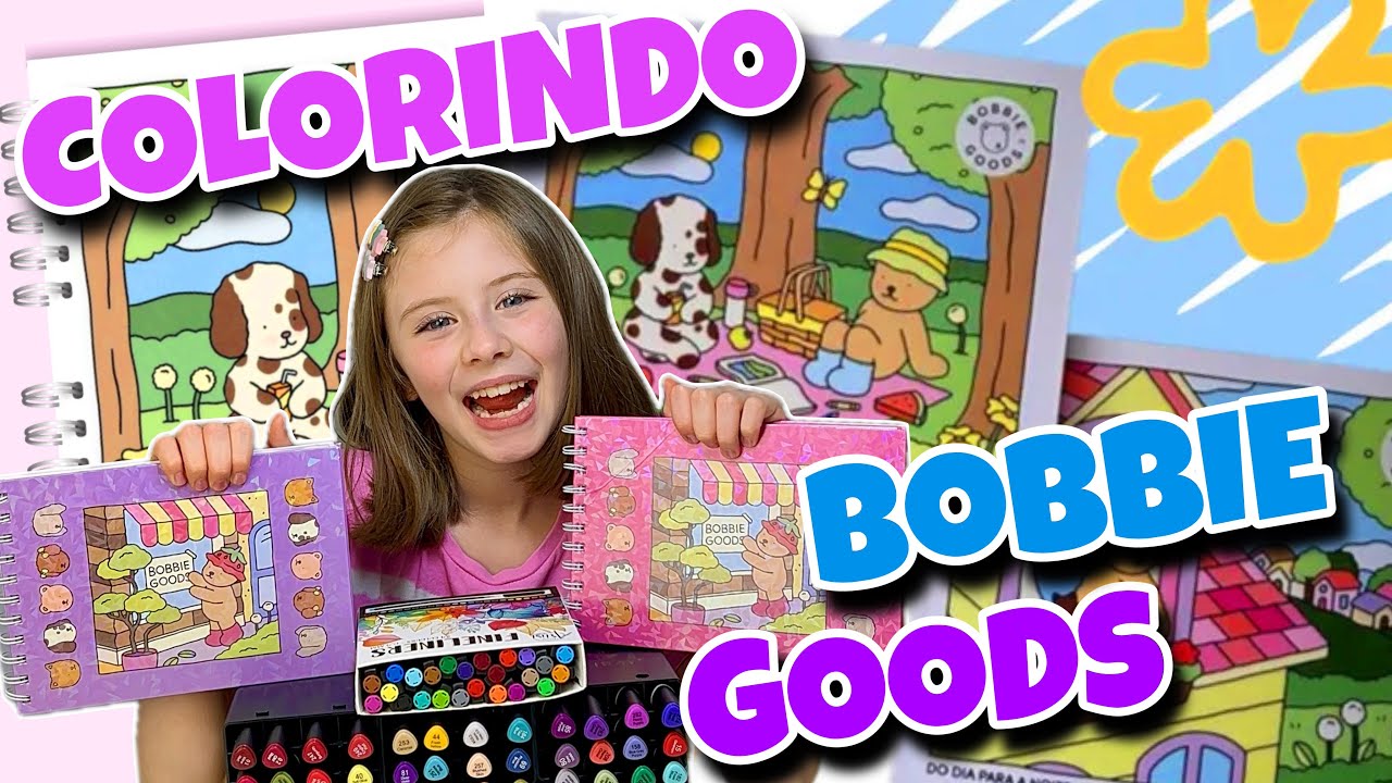 💗 PINTANDO LIVRO BOBBIE GOODS com MARCADORES