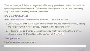 Storing Unique IDs in Mongoose Documents Efficiently