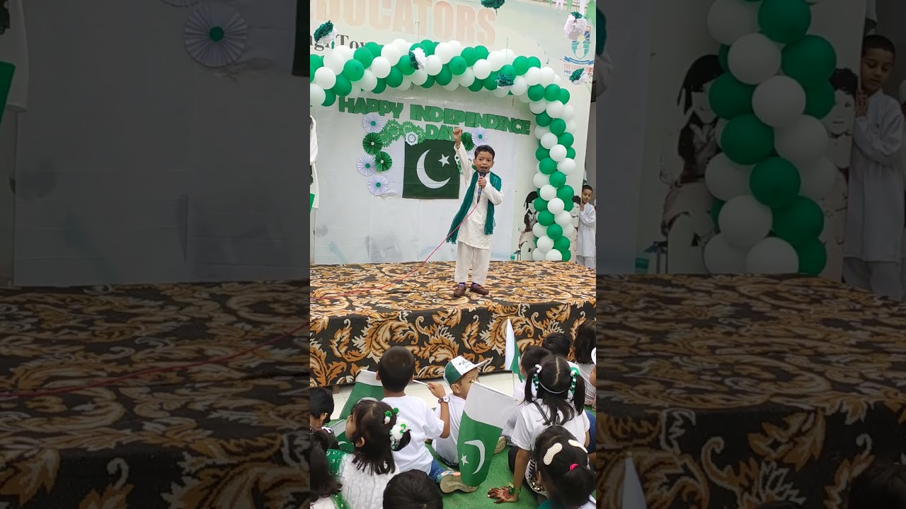 Cute boy giving speech 🥰 | 14 August | Pakistan zindabad 