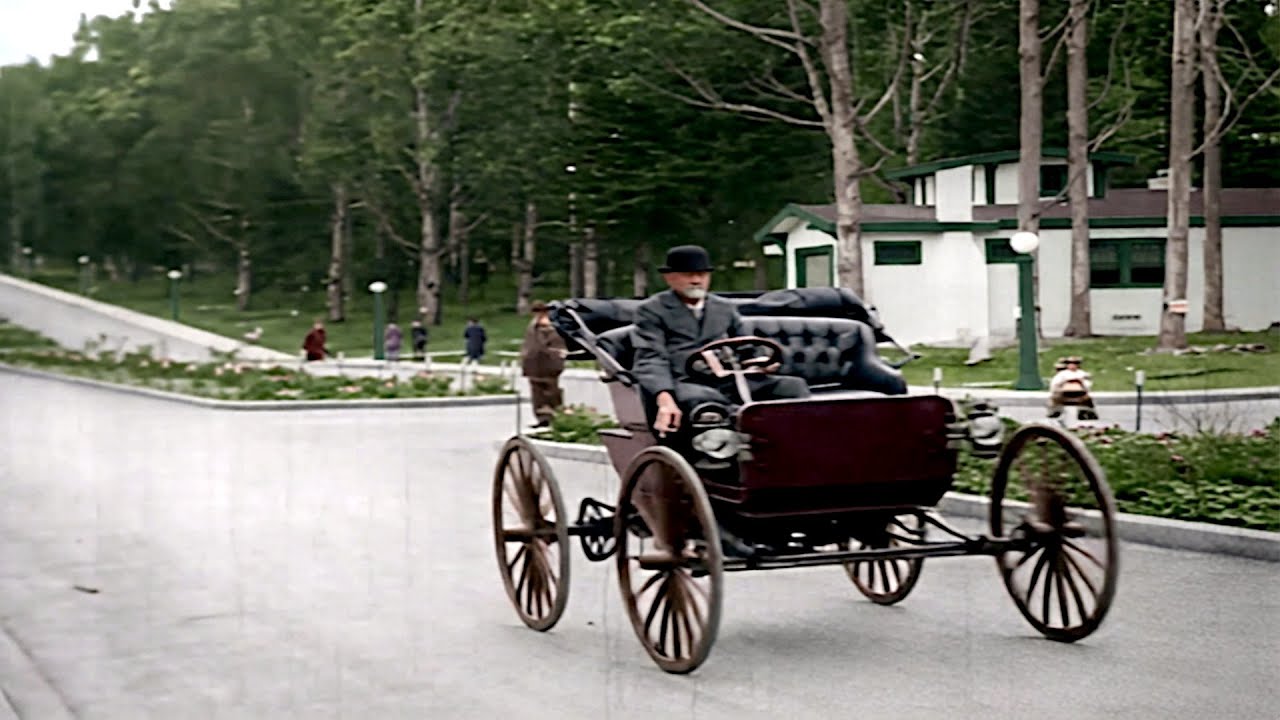 San Francisco 1920s in color, Westwood Park [60fps,Remastered] w/sound design added