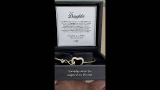 Give your daughter a daily reminder of your love with this Heart Infinity Bracelet