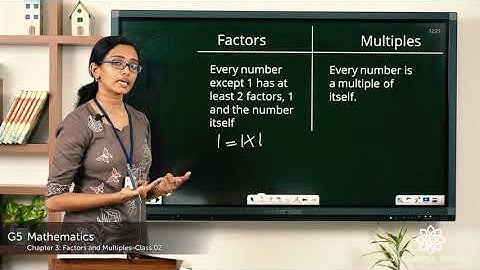 Grade 5 Mathematics Chapter 3 Class 2 Factors and Multiples