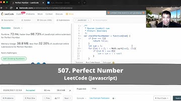 How to Solve "507 Perfect Number" on LeetCode? - Javascript