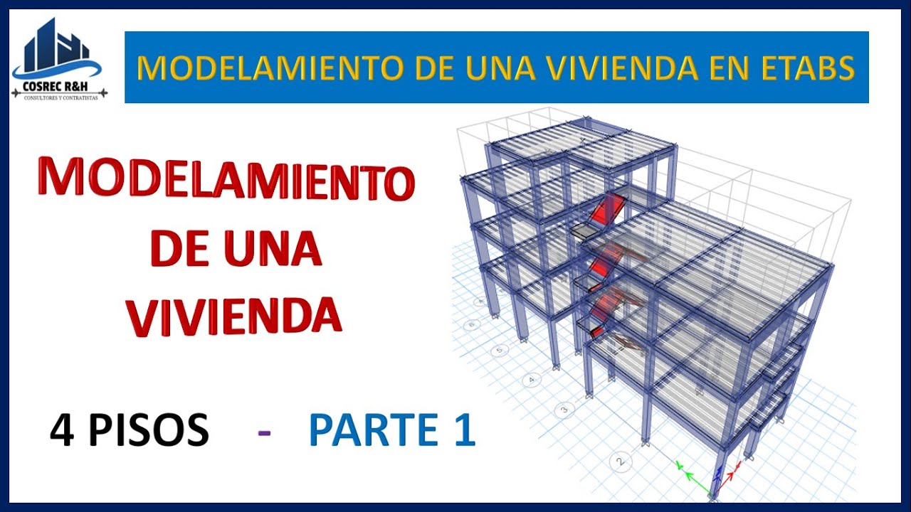 MODELADO DE UNA VIVIENDA en etabs | Grillas, Unidades, Definir Materiales y Secciones