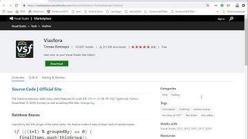 Bracket colors in Visual Studio - Viasfora
